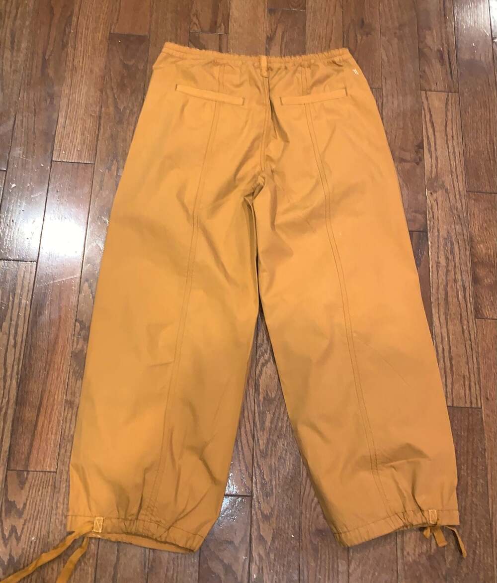 Pilcro Anthropologie Y2K Cropped Utility Pants Orange Wide Leg Size M - Picture 5 of 6
